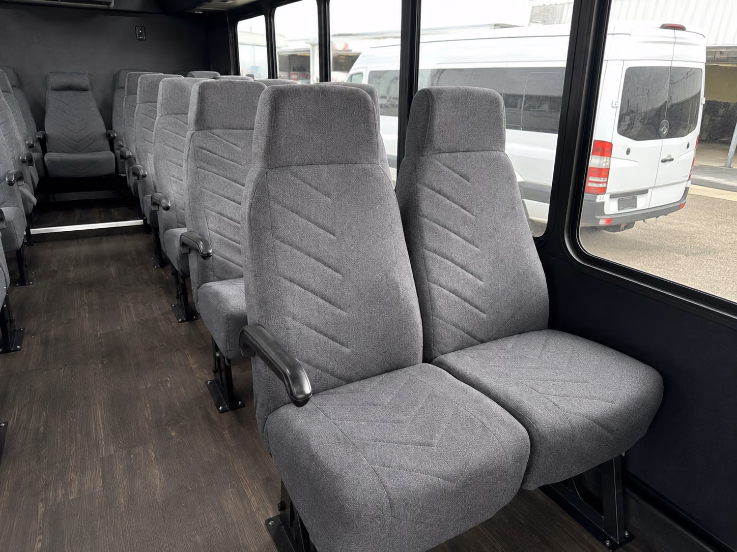 manchester 20 passenger minibus interior
