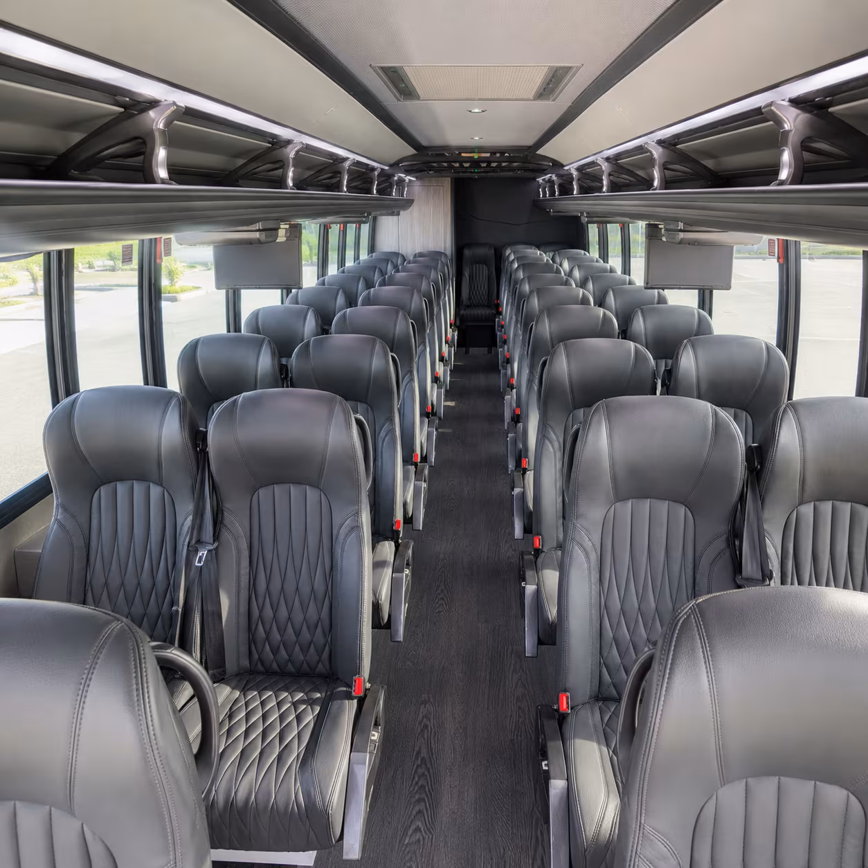 manchester 35 passenger minibus inside