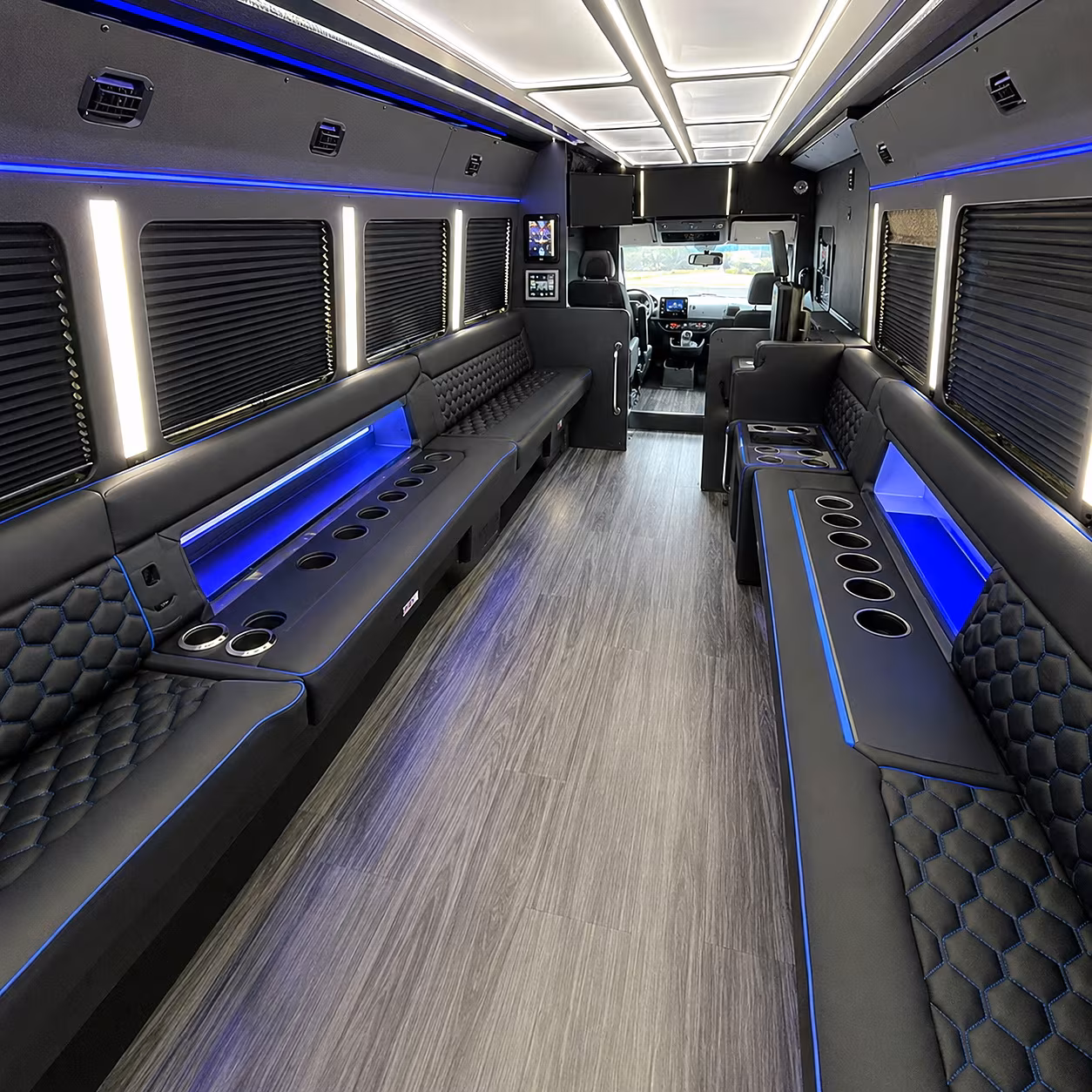 manchester party bus interior
