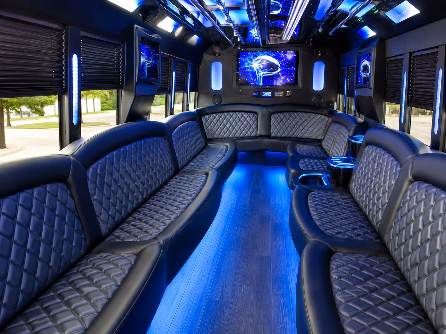 manchester sporting event party bus rental