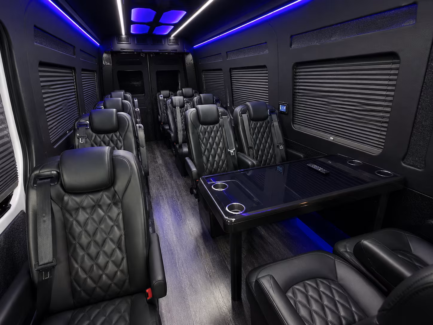 manchester sprinter van with driver inside